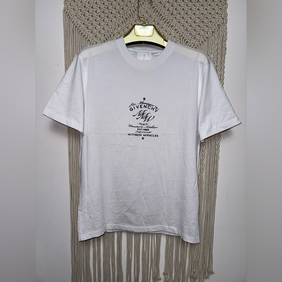 Givenchy MMW print cotton T-shirt size Small New Without Tags unisex Authentic - Picture 5 of 7
